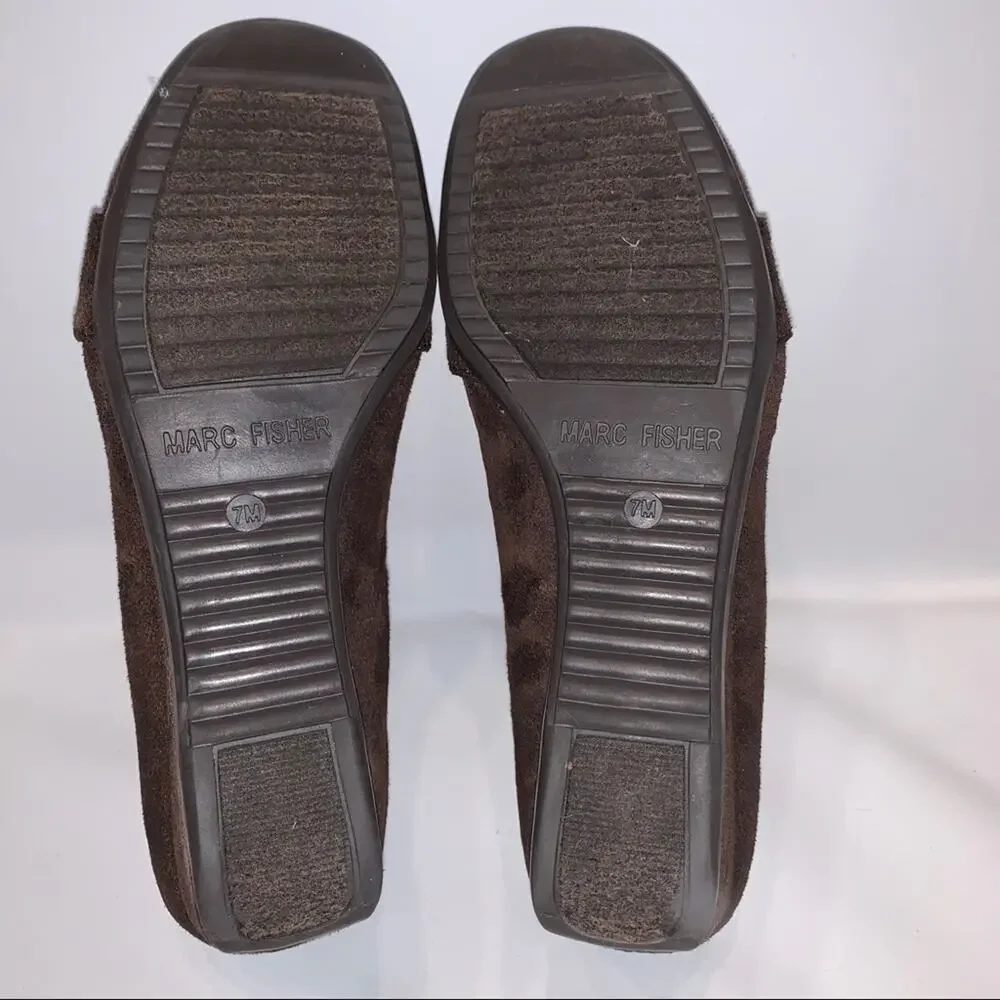 Marc Fisher Women's Atlas2 Wedge Loafers/Heels Sz 7